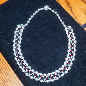 Handmade Christmas Swarovski Crystal Necklace